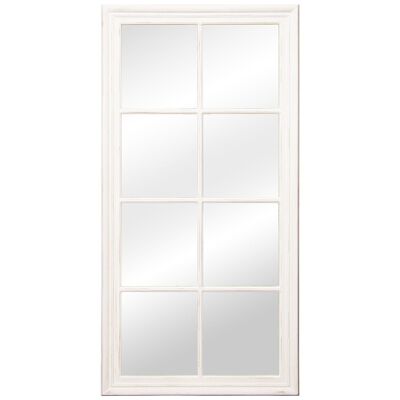 SPECCHIO DA PARETE IN LEGNO EUCALIPTWHITE 80X4X160CM, OGNI PARTE: 31X34CM LL72513