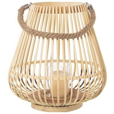 WICKER CANDLE LANTERN C/ASACUERDA LL76177