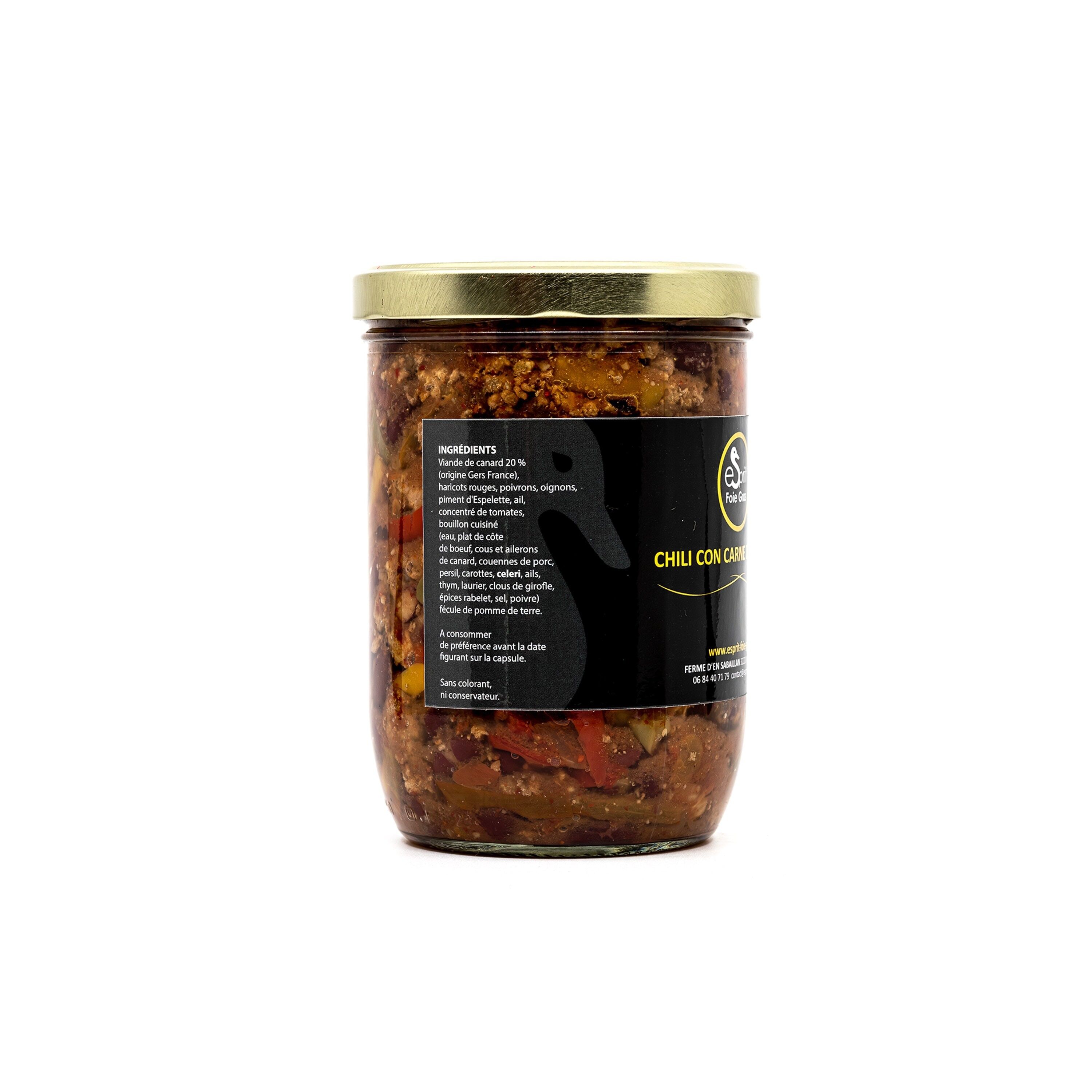 Chili con carne de canard 750 g