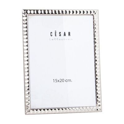 SILVER METAL PHOTO HOLDER 15X20CM EXT:15.3X1X20.3CM LL78570