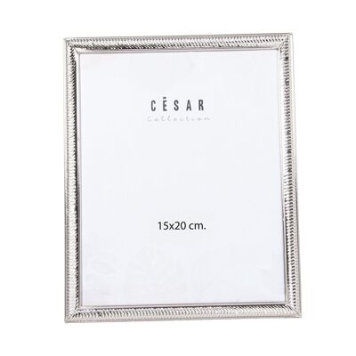 SILVER METAL PHOTO HOLDER 15X20CM EXT:17X1X22CM LL78585