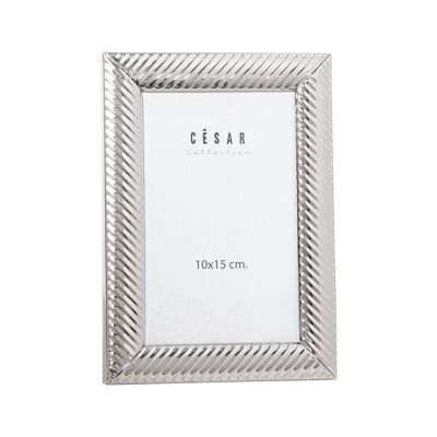 SILVER METAL PHOTO HOLDER 10X15CM EXT:12.1.2X17CM LL78593