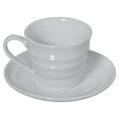 SET OF 6 TEA CUPS WITH PORCELAIN PLATE WITH GIFT BOX _CUP:200CC LL80559