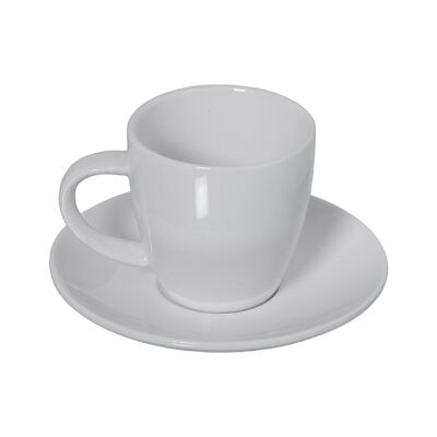 SET OF 6 COFFEE CUPS WITH WHITE PORCELAIN PLATE WITH GIFT BOX _CUP:90CC LL80566