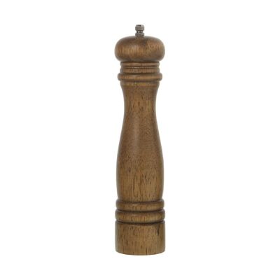 POIVRIERE EN BOIS 25CM COULEUR NOYER °5,5X25CM, BOIS D'HÉVÉA LL81280