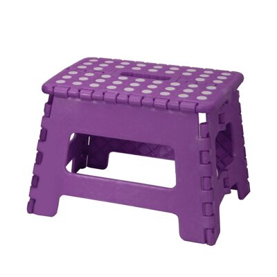 VIOLET PP FOLDING STOOL _32X25X22CM, SEAT:29X22CM LL81518