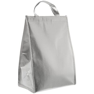 SILVER THERMAL COOLER BAG _27.5X16X39.5 CM. LL81667