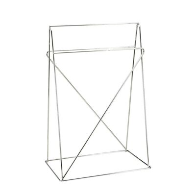CHROME METAL TABLE SUPPORT 49X30.5X74CM LL82293