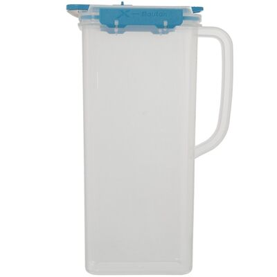 AIRTIGHT JUG 2.3L WITH BLUE SILICONE LID-MATERIAL: EP AND HIP _14X10.5X28.5CM LL82919