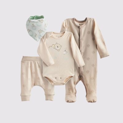 CAN GO Set-of-4 Bear & Bunny 374