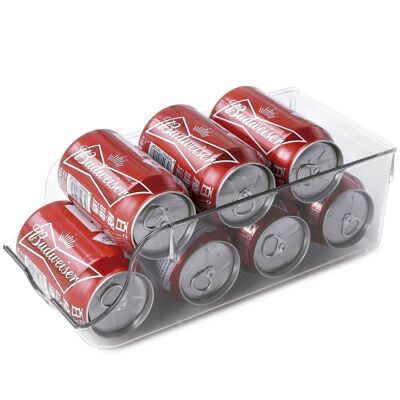 CAN ORGANIZER FOR REFRIGERATOR-MATERIAL:PET _19X14.3X10.2CM-FOR 7 CANS LL82928