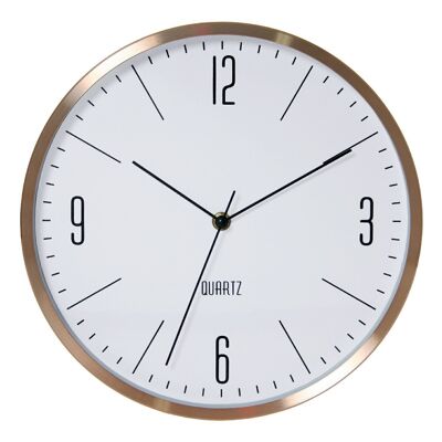 RELOJ PARED COCINA ALUMINIO COBRE _°30X4,5CM LL85963