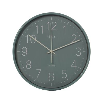 WALL CLOCK ø38CM ACRYLIC BLUE DIAL MVTO. SECOND CONTINUED °38X5.5CM, BATTERY:1XAA NOT INCLUDED LL86141