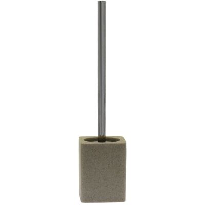 ESCOBILLERO BAÑO ACRÍLICO CREMA _9X9X40CM LL87210