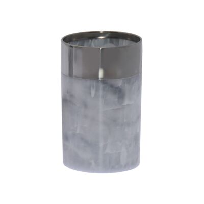ACRYLIC/METAL BATHROOM GLASS MARBLE FINISH _°7X11CM LL87344