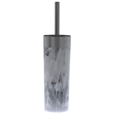 ESCOBILLERO BAÑO ACRÍLICO/METAL ACABADO MÁRMOL _°9X35,5CM LL87350