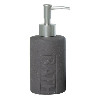 DISPENSER DA BAGNO IN CERAMICA GRIGIA _°7,5X18CM LL87493