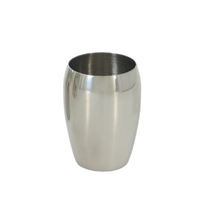 Badezimmerglas aus Stahl, 7 x 9,5 cm, LL89865