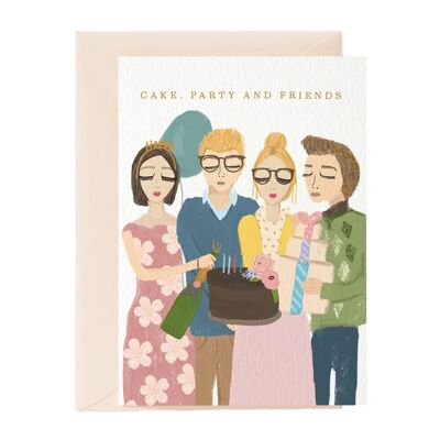 Cake, Party and Friends