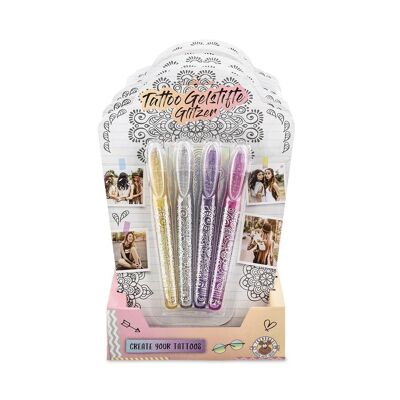 FESTIVAL FEELINGS TATTOO GEL PENCILS GLITZ