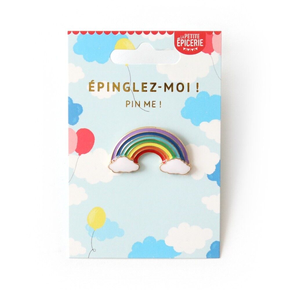 Brosche mit Regenbogen-Emaille-Anstecknadel