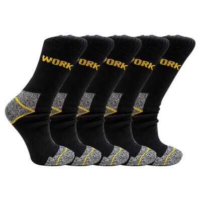 Thermo work socks | black | Bundle per 5 pairs | Price is per bundle of 5 pairs of socks | So 30 pairs per size
