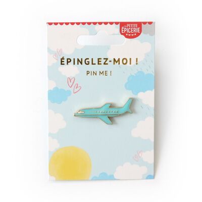 Broche pin's émaillé Avion