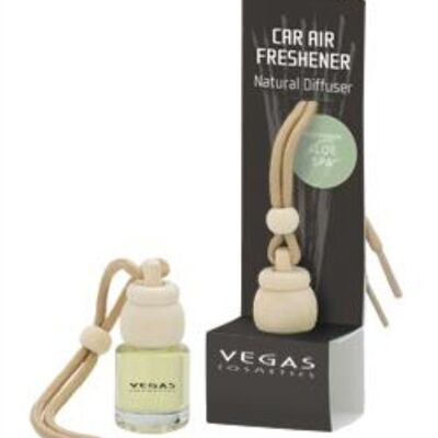 Car fragrance with natural diffuser