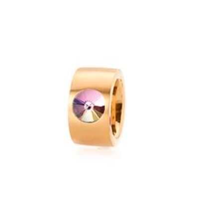 Stainless steel ring yellow
