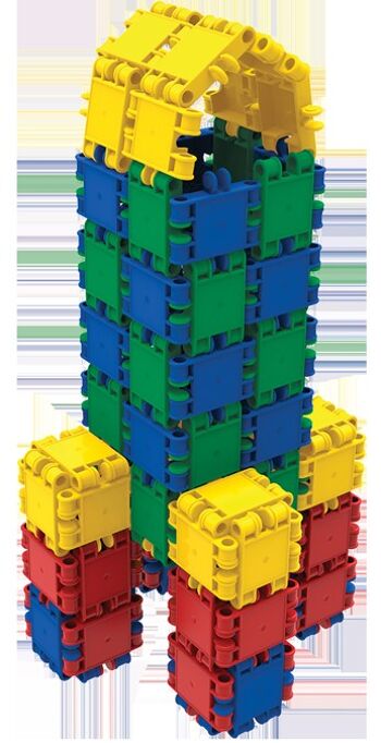 Blocs de construction Clics – JOUETS DURABLES en PLASTIQUE RECYCLÉ (Made in Belgium) - jeu de construction 25 en 1 10