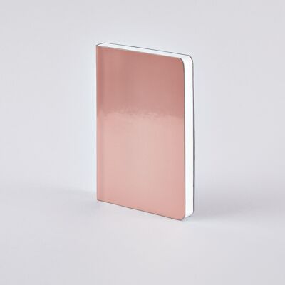 Shiny Starlet S - Cosmo Rosé | nuuna Notizbuch A6 | Dotted Journal | 2,5mm Punktraster | 176 nummerierte Seiten | 120g Premium-Papier | Metallic-Effekt | nachhaltig produziert in Deutschland