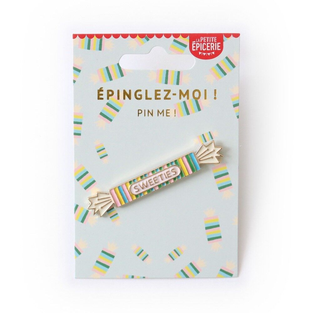 Brosche aus Bonbon-Emaille