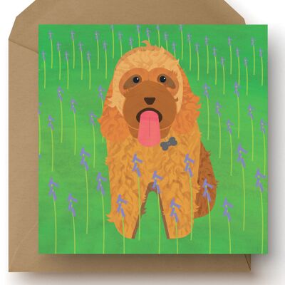 Cockapoo Dog Greetings Card