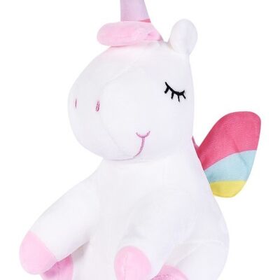 T004-003 Unicornio - Blanco - 30cm