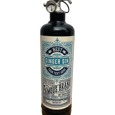 cadeau homme - Ginger Gin Noir Extincteur/ Fire extinguisher / Feuerlöscher