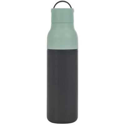 Botella de agua activa 500ml - Gris y menta