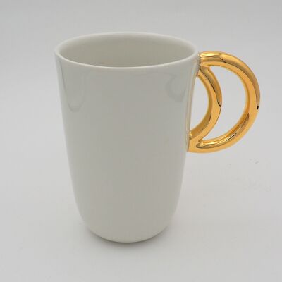 Luna - Porcelain Mug Gold