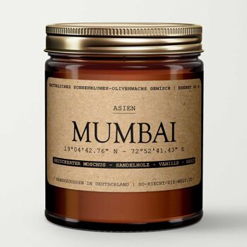 Bougie Mumbai - Musc Sucré | Bois de santal | Vanille | résine 4
