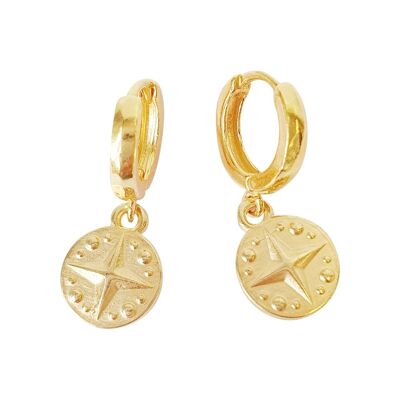 earring - star round motif