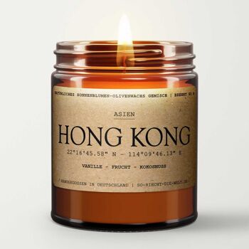 Bougie Hong Kong - Vanille | fruits | noix de coco 2