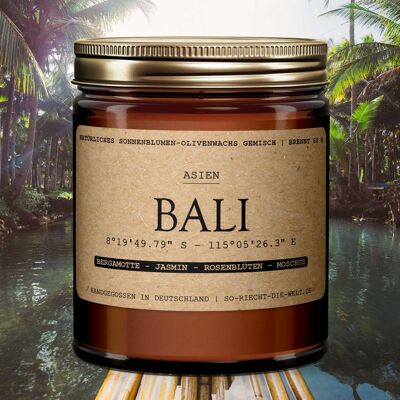 Bali Candle - Bergamot | Jasmine | rose petals | musk