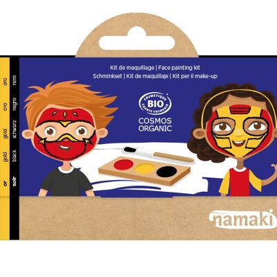COSMOS** Kit de maquillaje de 3 colores “Ninja & Superhéroes”