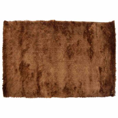 UNICOLOR COFFEE HIGH HAIR RUG 3CM 120x170 cm reference:13563