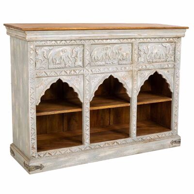 HANDMADE WOOD SIDEBOARD 132x40x96h cm reference: 21110