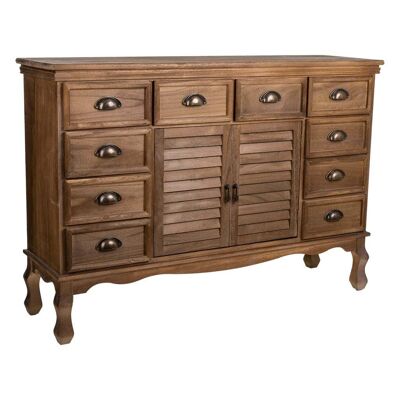 WOODEN SIDEBOARD 10 DRAWERS AND 2 DOORS 113x33x78.5h cm reference:20320