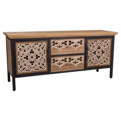 WOODEN SIDEBOARD 120x35x54h cm reference: 22024