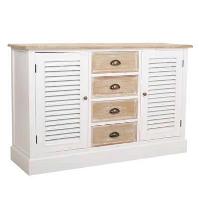 WOODEN SIDEBOARD 2 DOORS AND 4 DRAWERS 124x40x80h cm reference:20882