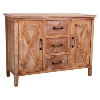 Wooden sideboard 3 drawers 2 doors reference: 21861