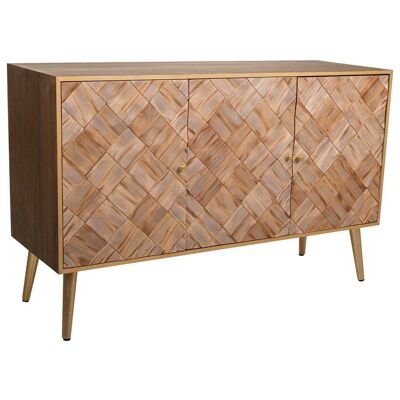 CREDENZA IN LEGNO 3 ANTE 120x41,5x71h cm referenza:22003