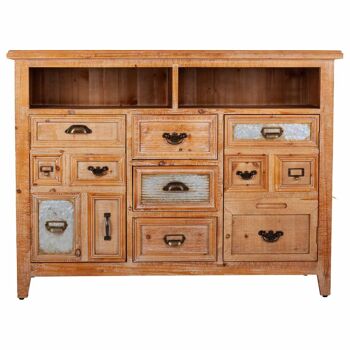 BUFFET EN BOIS 3 TIROIRS ET 2 PORTES 120x36x90h cm reference:22020 3